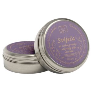 Svijeća od sojinog voska i etarskog ulja lavande 26,5 g Heti