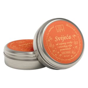 Svijeća od sojinog voska i etarskog ulja pomorandže 26,5 g Heti