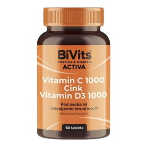 BiVits vitamin C + cink + D3 tbl60 Abela Pharm