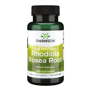 Rhodiola rose root 400 mg cps 100 Swanson