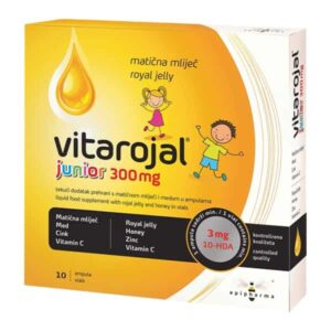 Vitarojal junior 300mg matična mliječ amp10