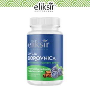 Eliksir Divlja borovnica sa cimetom i gorkom dinjom cps60