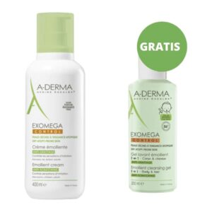 Aderma Exomega duo krema 400ml+gel 2u1 200ml GRATIS