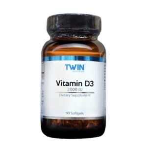 Twin vitamin D3 2000 IU softgels a90