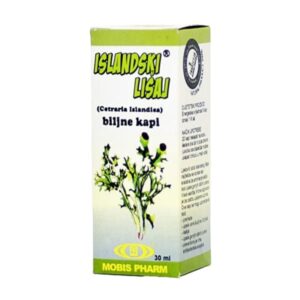 Islandski lišaj – biljne kapi 30ml Mobispharm
