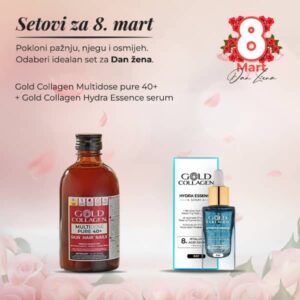 Gold collagen multidose pure 40+ 300ml + Gold collagen hydra essence serum 30ml
