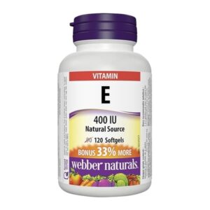 Vitamin E 400IU cps120 Webber naturals