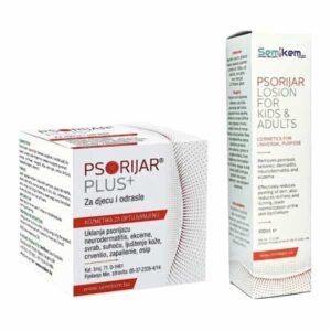 Psorijar losion za djecu i odrasle 100ml. i Psorijar plus krema 50ml.(duo pack)